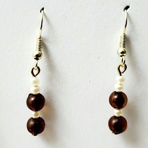 Chocolate brown earrings